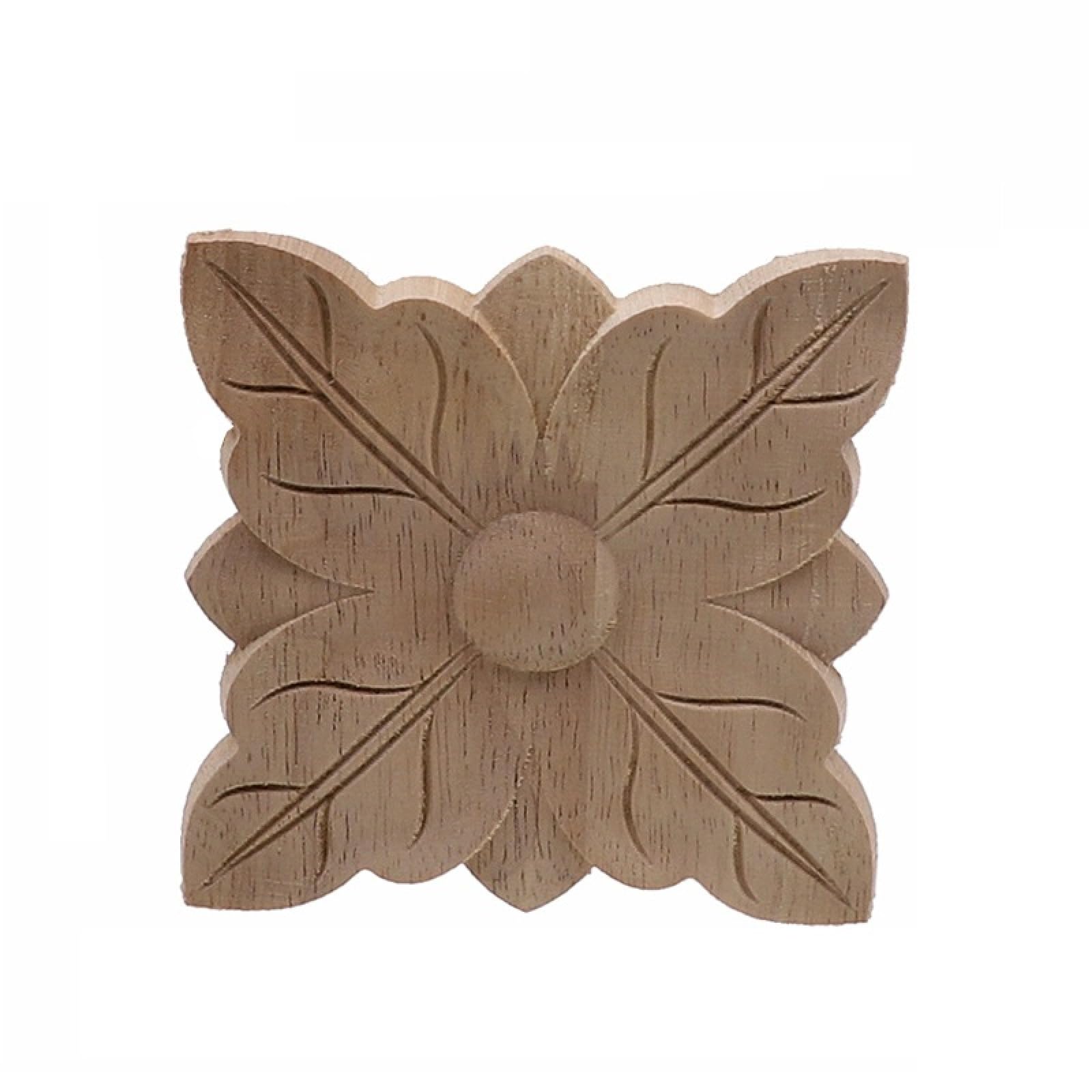 TCHOSUZ - Appliques per mobili in legno intagliato da 60 x 12 cm, confezione da 2 decalcomanie per intaglio in legno non verniciato, per credenza, specchio, camino, letto, armadietto, soffitto, comò