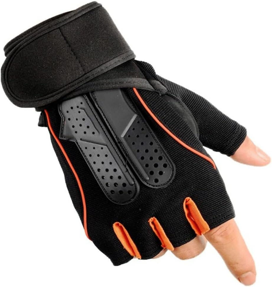Fitness Training Gym Gloves Sports Workout Breathable Wristband Men Women Cycling Gloves (Color : A, Size : M) (A Medium)