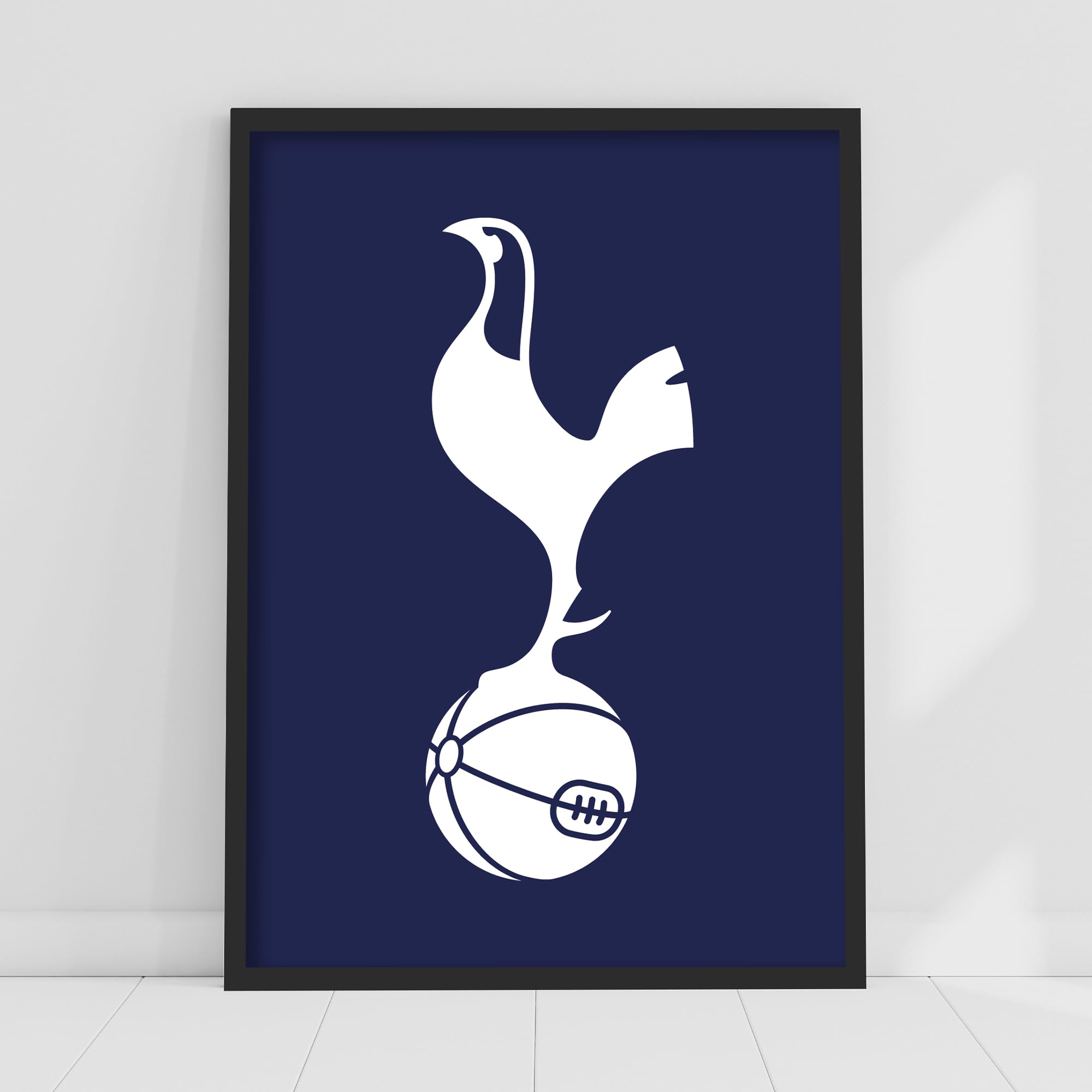Themed Blue Tottenham Hotspur Football Club Print - White Crest Poster (21Cm X 29.7Cm - A4)
