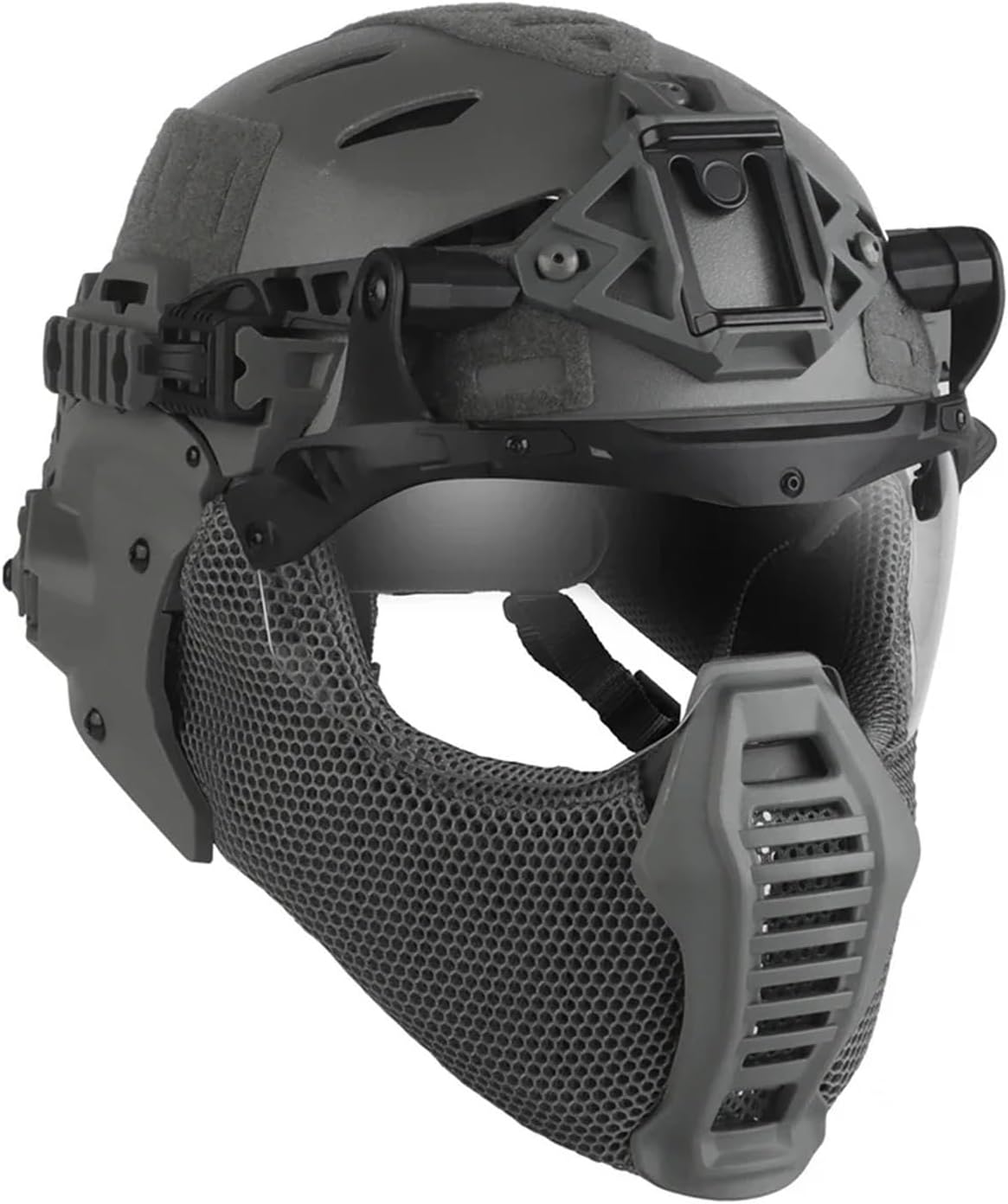 Tactical Full Protection Airsoft Helmet Modular Goggles Mask Design Outdoor Hunting Shooting Combat Training Helmet