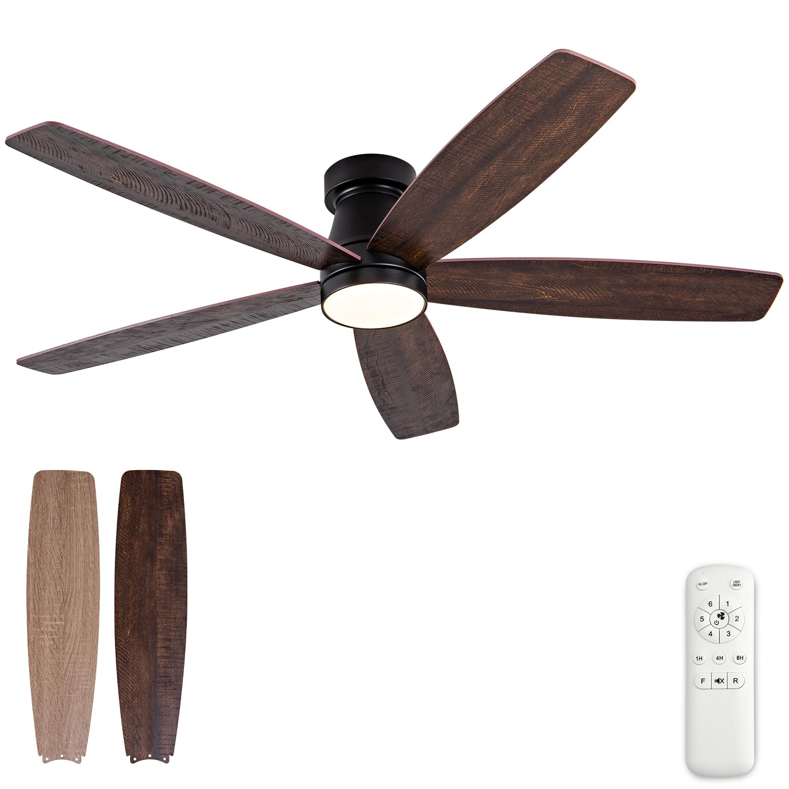 52 Inch Ceiling Fan with Lights and Remote