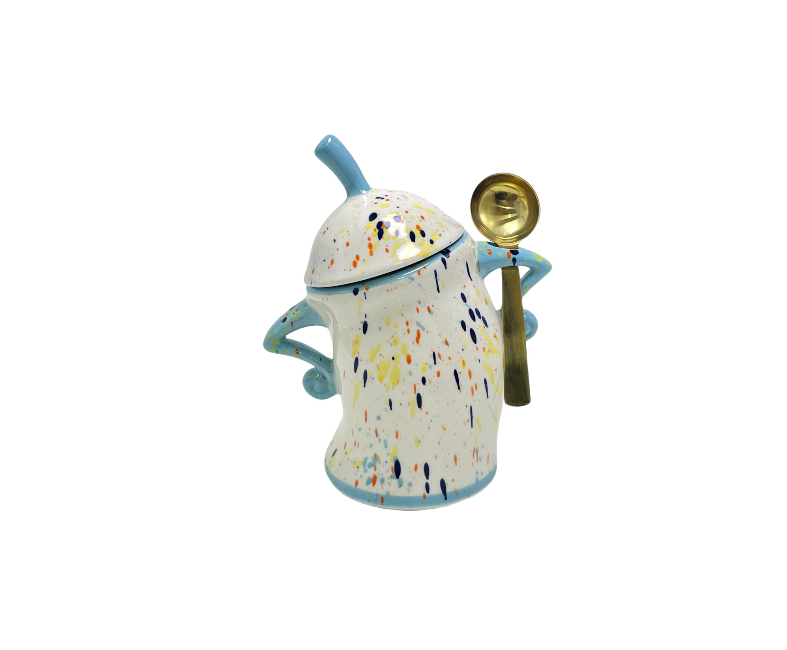 podafu Canister With Attitude,Large Capacity Cute Sassy Storage Canister Jar With Lid Sassy Fun storage jars Seals well and comes with a nice spoon Perfect for Coffee Tea sugar and spice storage jars