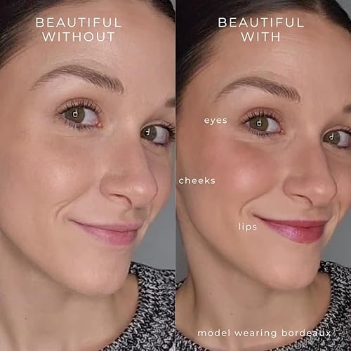 Vista 6 de Honeybee Gardens Color Within Reach MultiStick, Eden, rosa suave, matices rosa y marrón, maquillaje multiusos, brillo natural, fácil aplicación