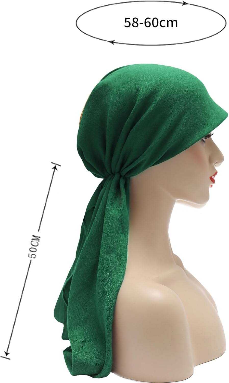 ZLYC Chemo Headwear Pre Tied Head Scarf for Women Lightweight Beanie Hat Skull Cover Cap Headwraps - Image 5