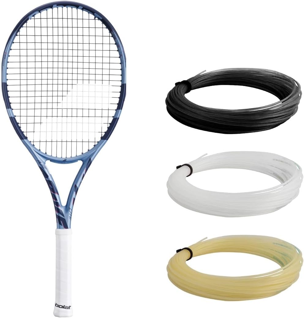Babolat Pure Drive Lite 11th Gen Tennis Racquet Strung with 16g Syn Gut at Mid-Range Tension