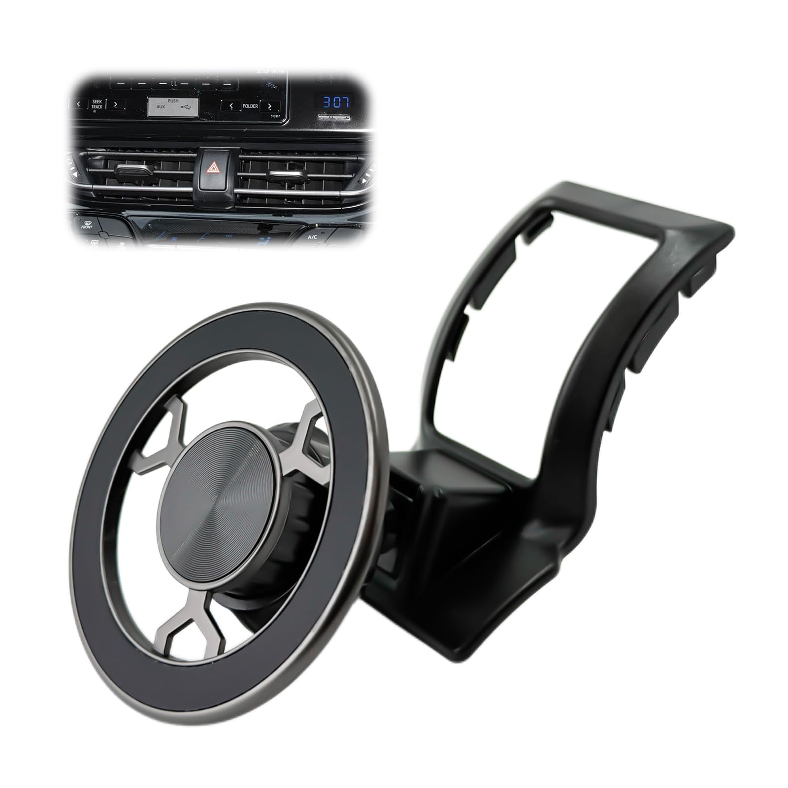 Supporto Magnetico per Auto per CHR 2018-2023, Ultra Magnetico Rotazione a 360° Supporto per Auto per iPhone 17 16 15 14 13 12 Pro Max