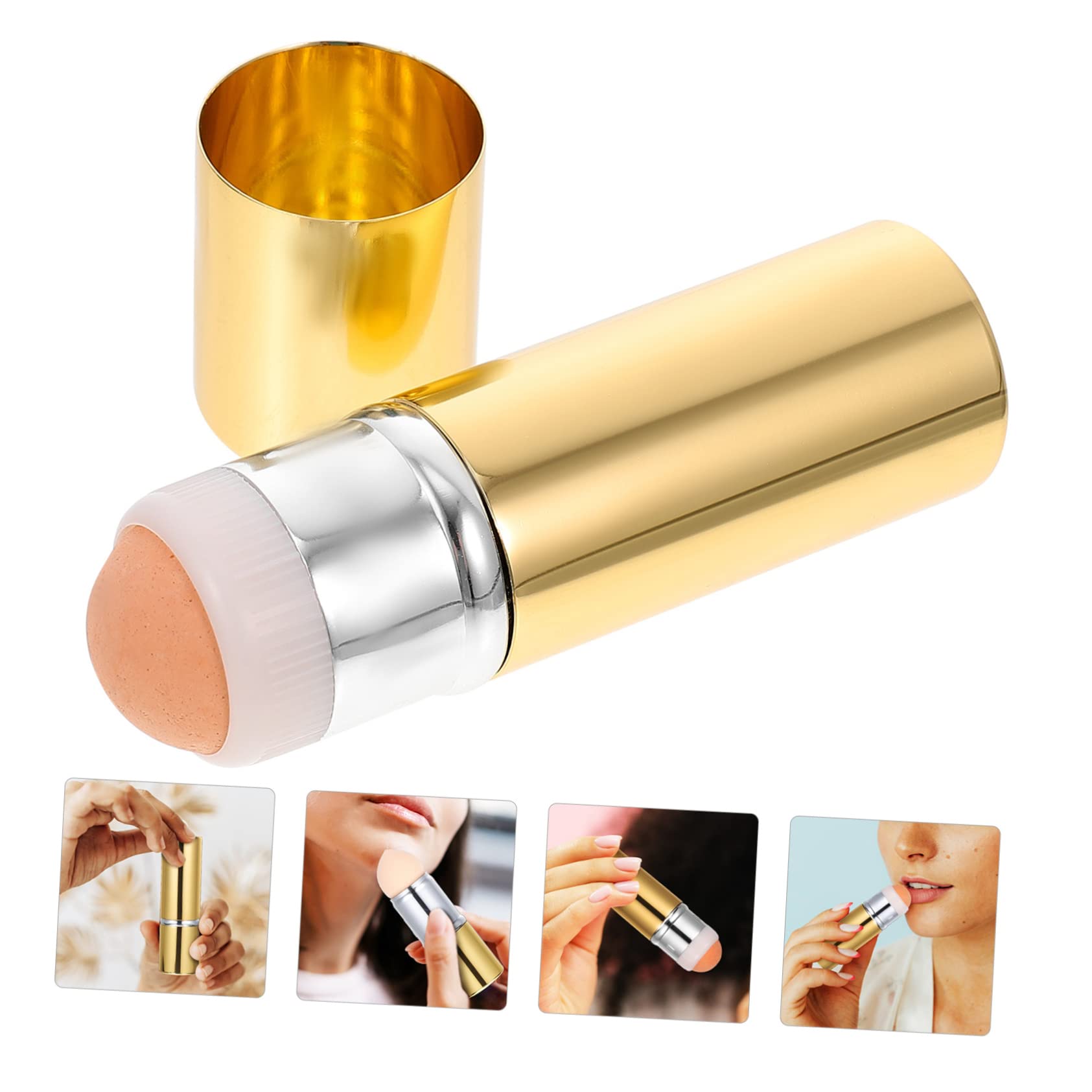 Baluue 4piezas Rodillo Facial De Volcán Absorbente De Masajeador Facial Reutilizable Herramienta De Multifuncional Para Control De Brillo Casa y
