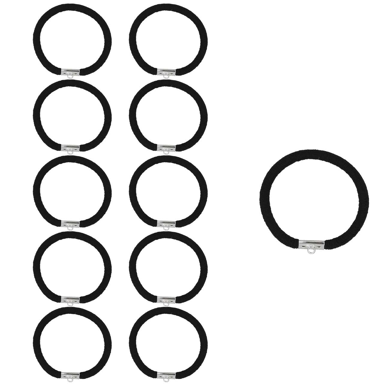 Amazon | ヘアゴム カン付き オリジナルアクセサリーパーツ ヘア金具