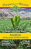 Padron Sweet Pepper Seeds - Famous Spanish Heirloom - 10 Seeds