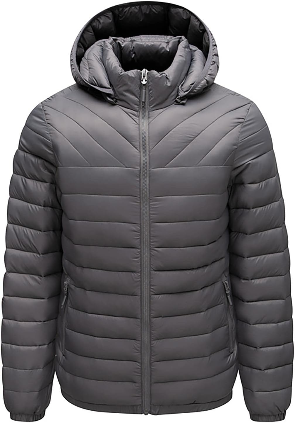 Men's Jacket Winter Puffer Jacket Fleece Warm Lightweight Coat Outerwear Cold Weather Jackets, M-3XL