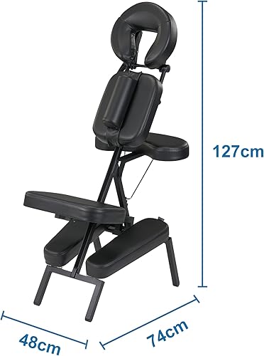 Miniatura 3 de Master Massage Apollo - Silla de masaje portátil de tamaño extragrande, ligera, de aluminio, plegable, postura sentada, silla de masaje plegable,