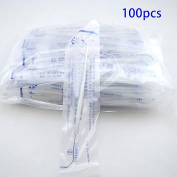 100Pcs Disposable Dental Probe Double Ends Explorer Instrument Aseptic Packaging with Plastic Handle by Vinmax