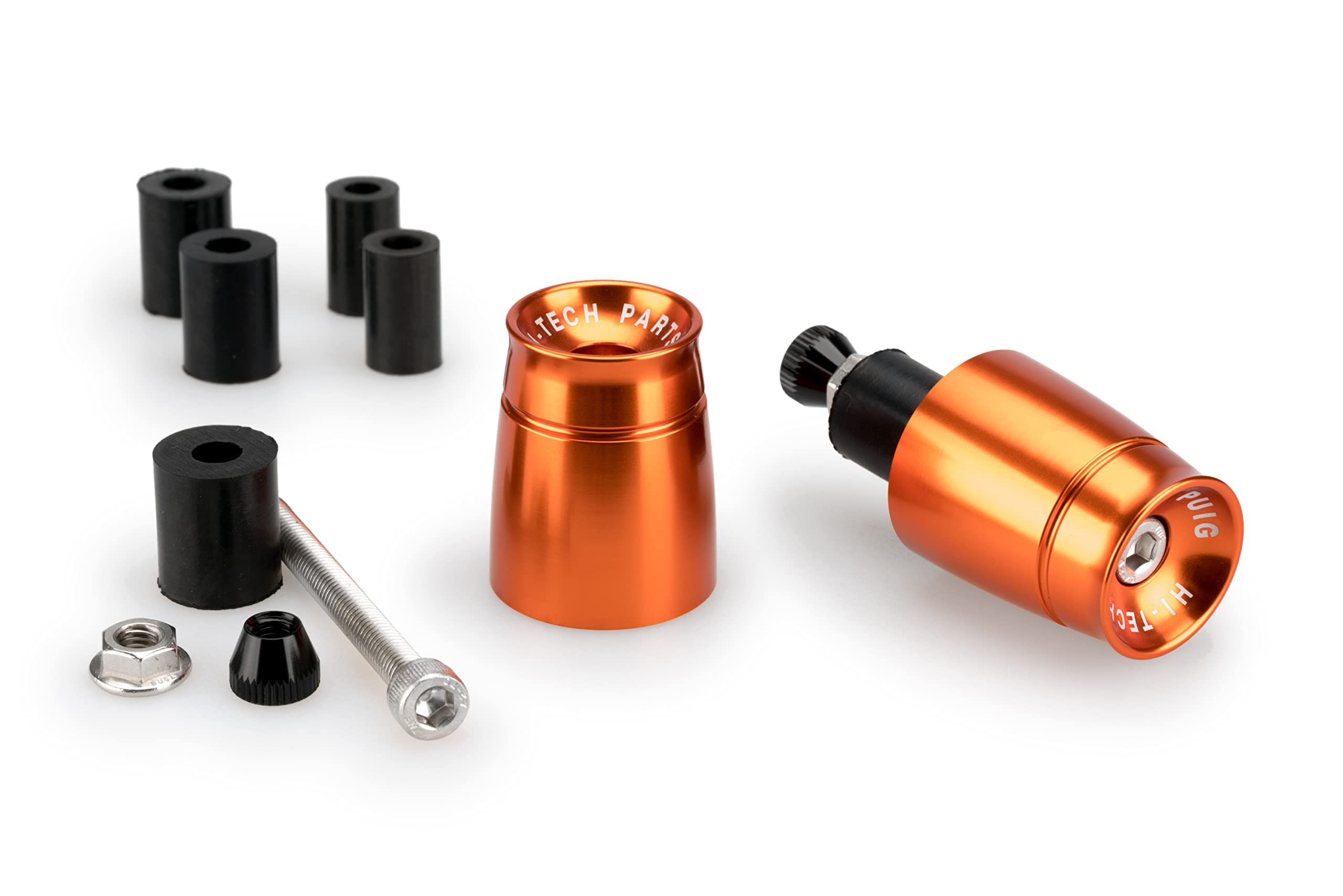 Puig Orange Sport Bar Ends Ducati Scrambler 1100 Sport Pro 2021-2025