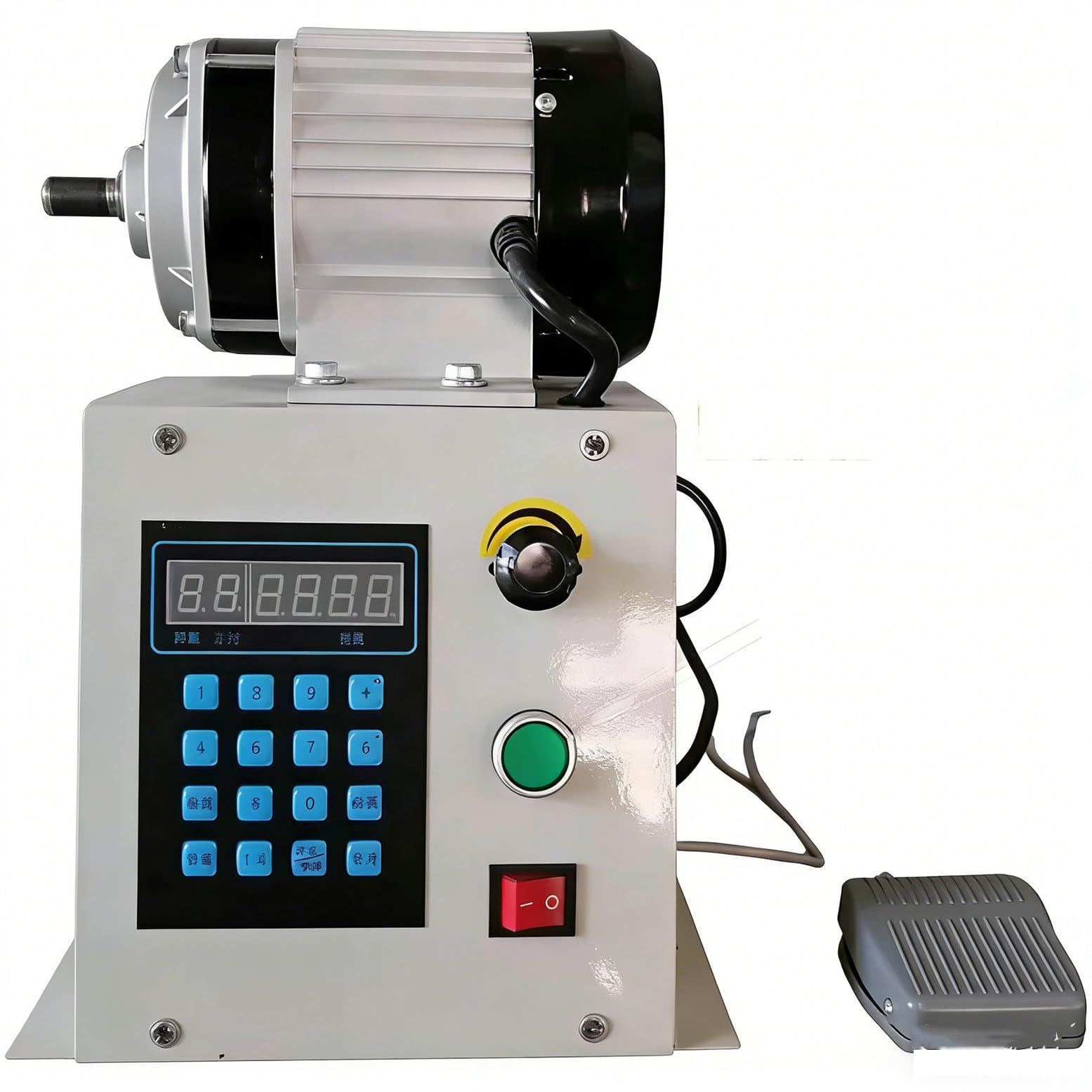 Avvolgitrice automatica con contatore digitale, controllo della velocità regolabile, 4 fili contemporaneamente, produzione ad alta efficienza, potenza 500W