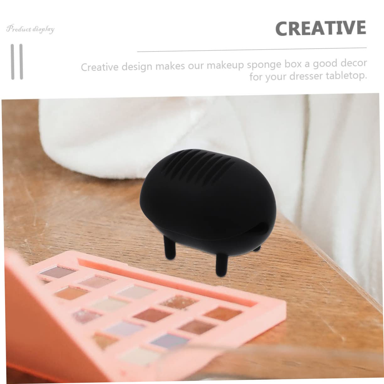 Beavorty 5 Juegos De Estuches De Almacenamiento Para Cosméticos Reutilizables Con Agujeros Para Esponjas De Maquillaje De Silicona Portátiles 2 Unidades X 5