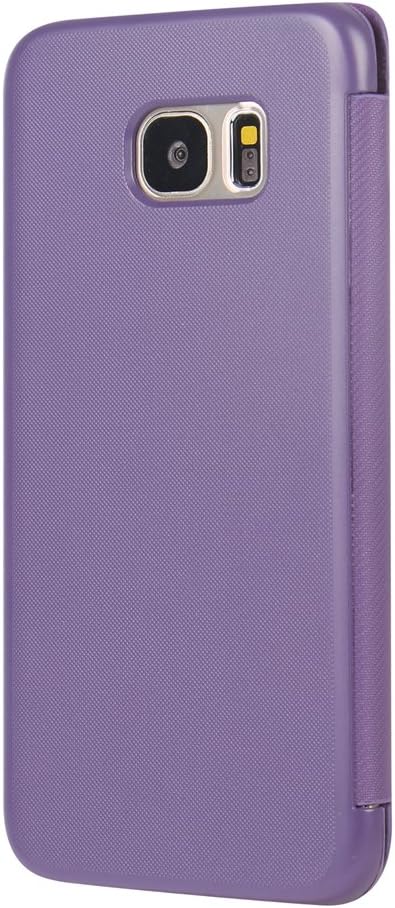 S7 Edge Case, Galaxy S7 Edge Case, MTRONX Magnetic Ultra Folio Flip Slim PU Leather Twill Case Cover Pouch for Samsung Galaxy S7 Edge - Purple(MG-PP)