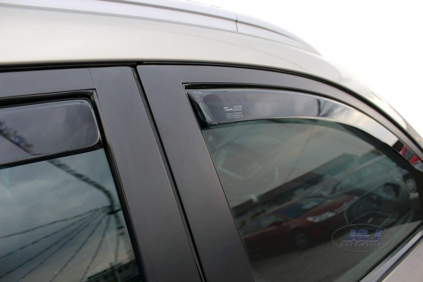 J&J AUTOMOTIVE Windabweiser passend für Hyundai ix35 2010-2015 4tlg, Heko Regenabweiser Vorne Hinten Getönt Dunkel Passform