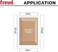 Vista 5 de Broca encaminadora Freud 99–001 1/2-pulgadas a 1–1/4 pulgadas con vástago 1/2 pulgada