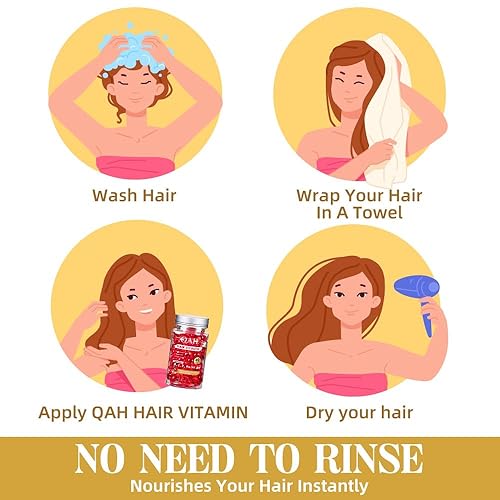 Miniatura 6 de Cápsulas de suero para tratamiento capilar, suero de tratamiento capilar, vitaminas A C E Pro B5, acondicionador sin enjuague para mujeres y hombres