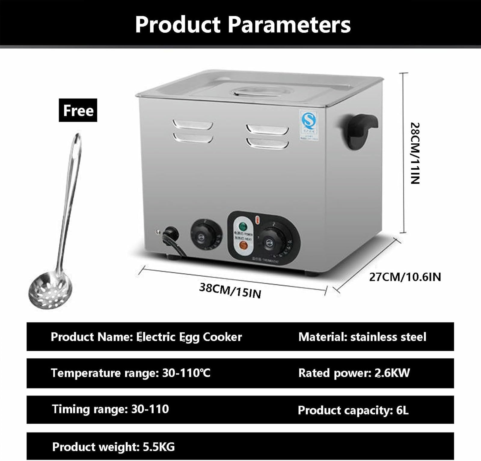 Macchina Automatica per cuocere Le Uova, cuocitore Elettrico per Uova, Macchina Professionale per cuocere Le Uova, cuocitore per Uova Hot Spring per Uso Domestico nei ristoranti