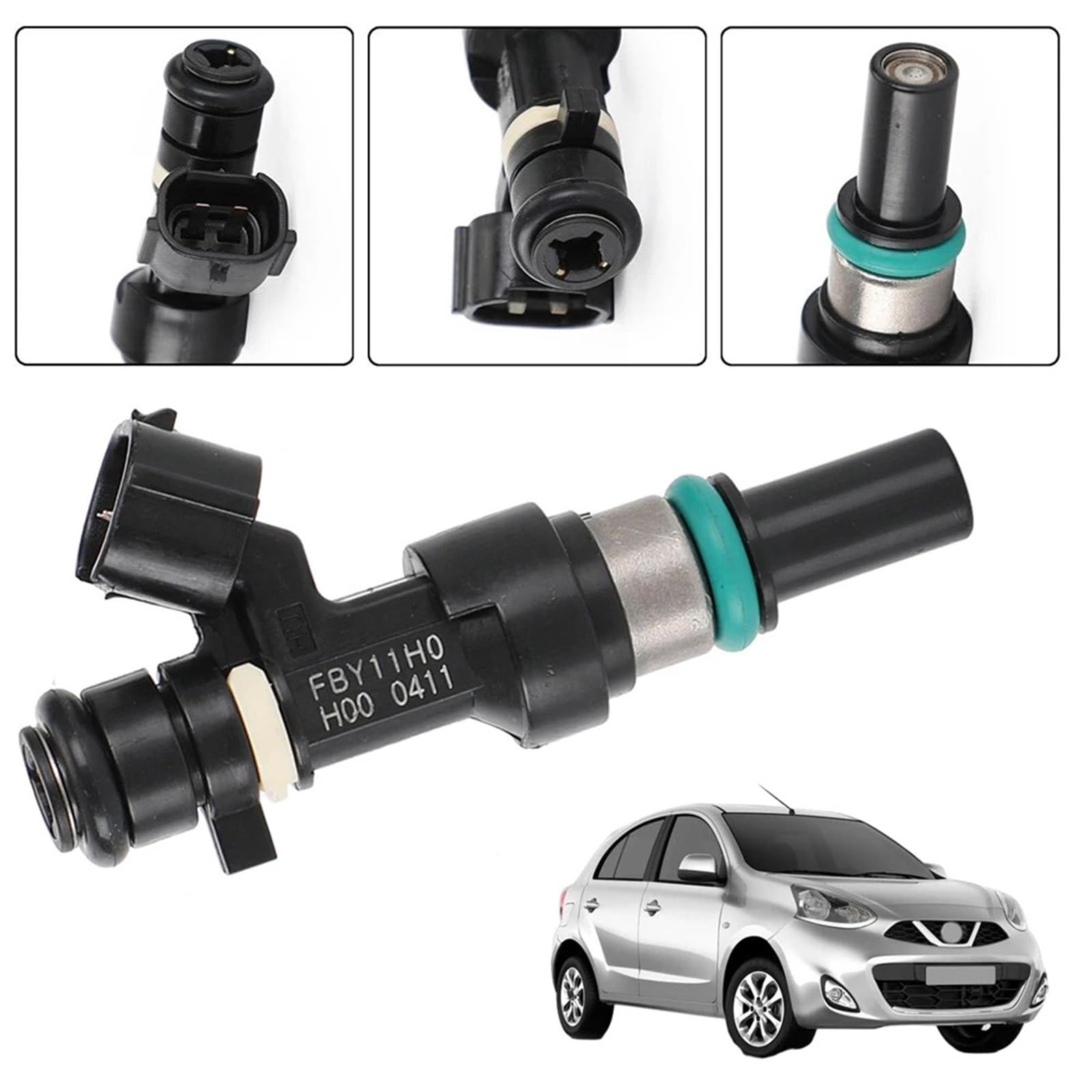 Dysza przepływu paliwa 4 SZTUKI pasujące do NISSANA Micra K13 1.2 12V 16600-1HC0A FBY11H0 166001HC0A Zamienny układ paliwowy FBY11HO