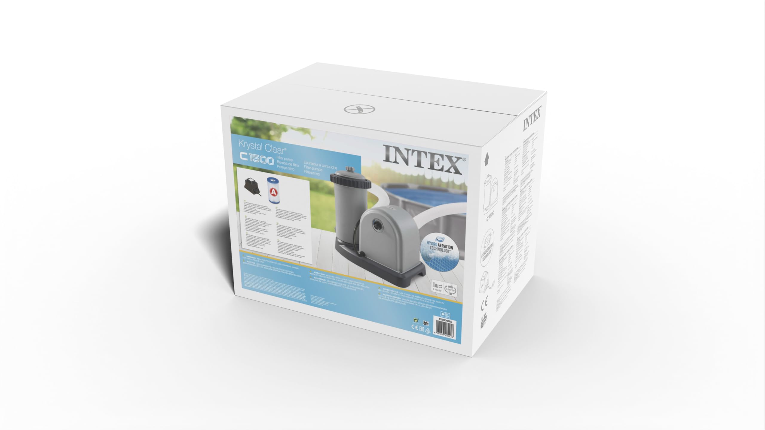 INTEX - Épurateur à cartouche 5,7m3/h