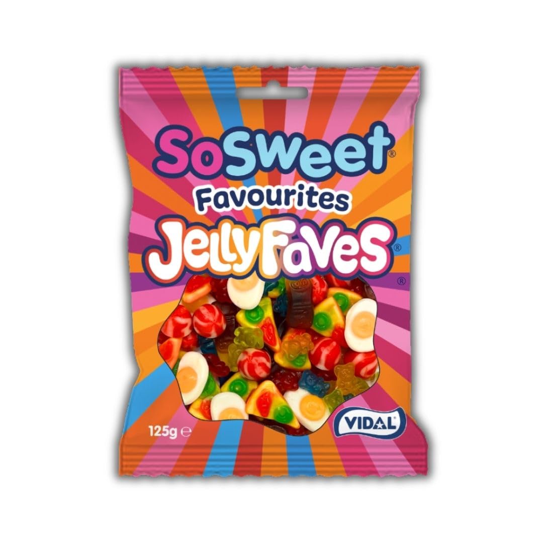 SoSweet - Favourites JellyFaves Sweets, 125g Bags