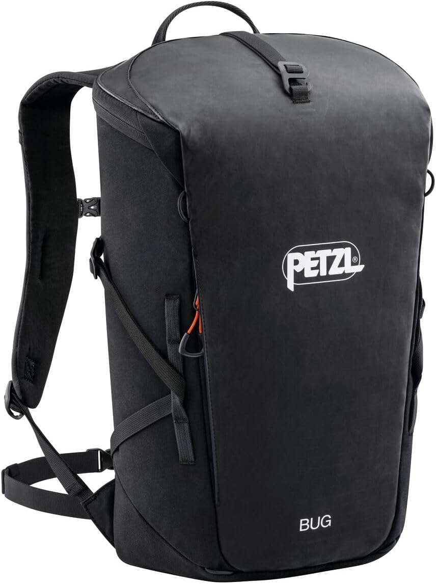 PETZL BUG Backpack - Backpack for Single-Day Multi-Pitch Climbing - Black
