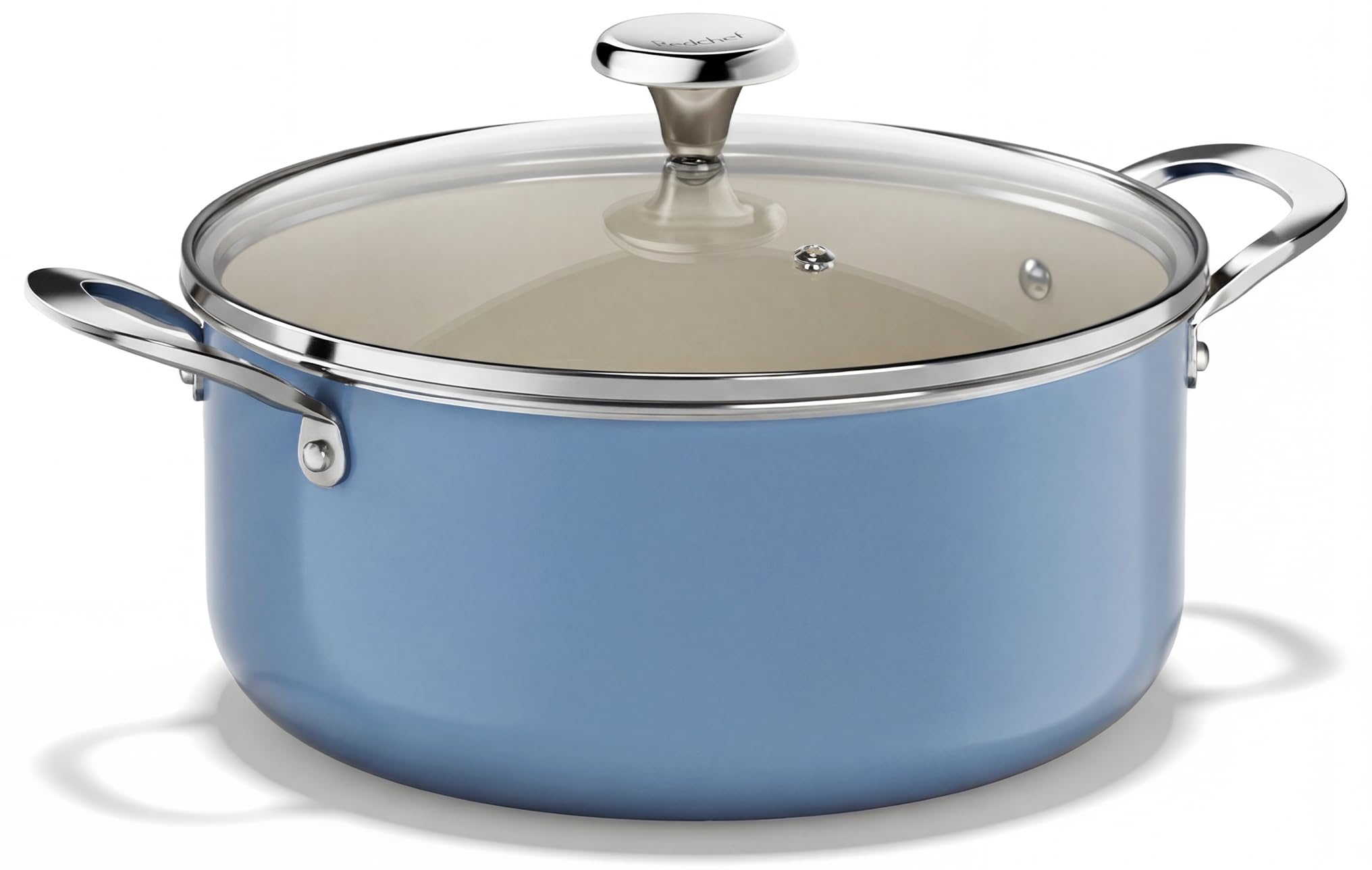 Redchef 5 Qt Stock Pot with Lid, Induction Cooking Pot Nonstick for Soup