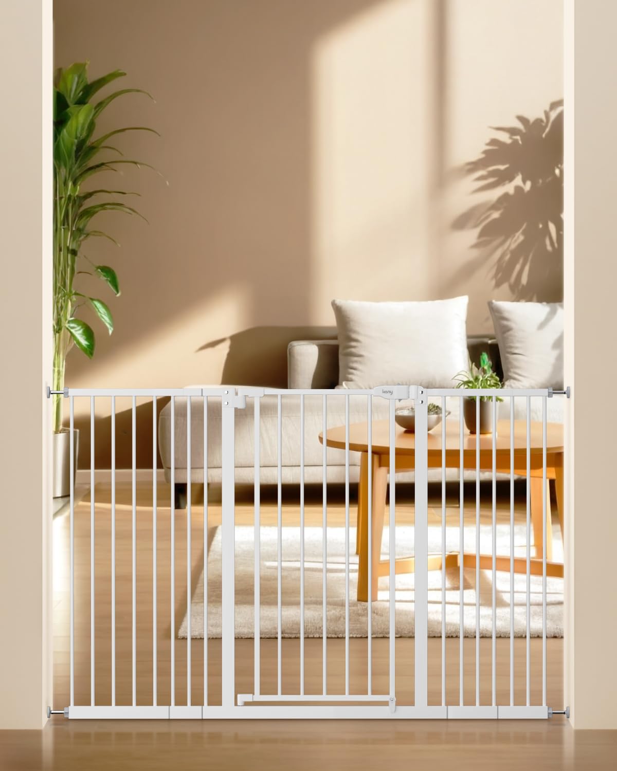 keny 36" Extra Tall Baby Gate for Stairs, 29"-55" Wide Auto Close Dog Gate