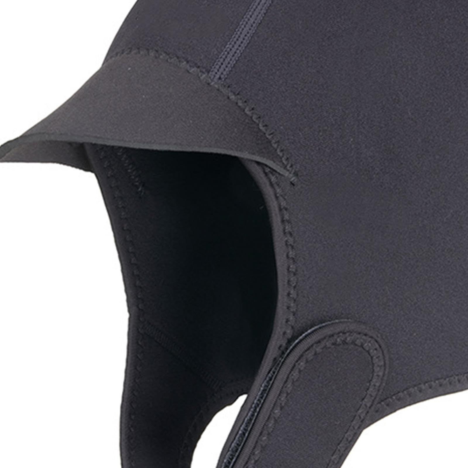 Deevoka Diving Hood Cap 2mm Neoprene Wetsuit Hood Ear Protector Head Cover Sun Protection Thermal Hood Swimming Cap for Kayaking Surfing, Black