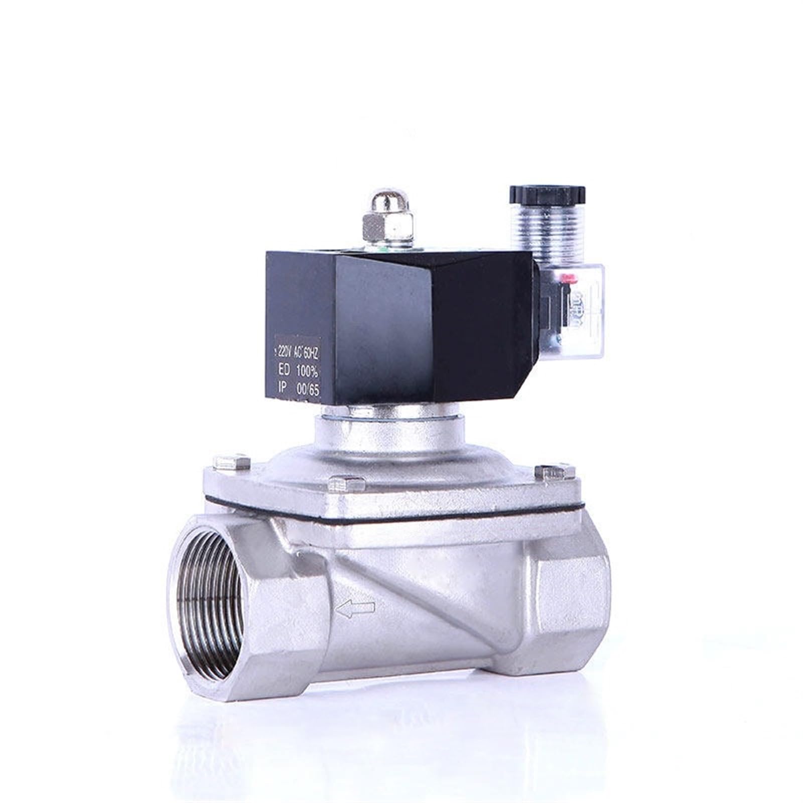 MXXDMOPD 1-1/4" Normally Closed Stainless Steel Solenoid Valve IP65 DN32 Pipe Control Switch Water Valves 12V 24V 110V 220V(BSP-24VDC)