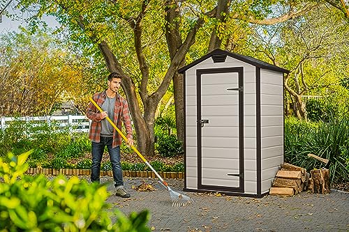 Keter Gartenhaus Manor 4×3 Beige mit 1,76 m³ Stauraum