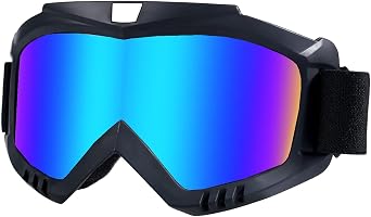 Dirt Bike Goggles for Men,Ski Goggles Women,Motorcycle ATV Goggles Adult Motocross Skiing Snow GogglesBlack