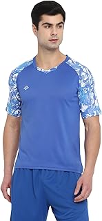 Nivia Power Strike Badminton Regular Fit T-Shirt for Men, Badminton Shirt, Badminton wear, Tennis Regular Fit T-Shirt, Spo...