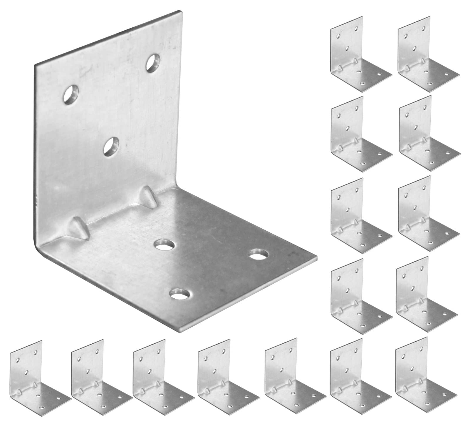 Buy OMIdeas 15 x Angle Brackets (50 x 50 x 50) Corner Reinforced Metal