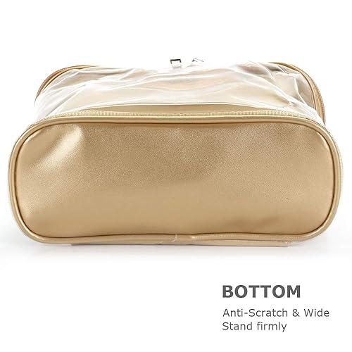 Miniatura 4 de Bolsa de cosméticos, estuche portátil transparente para artículos de tocador, bolsa de maquillaje de PVC transparente, organizador de almacenamiento