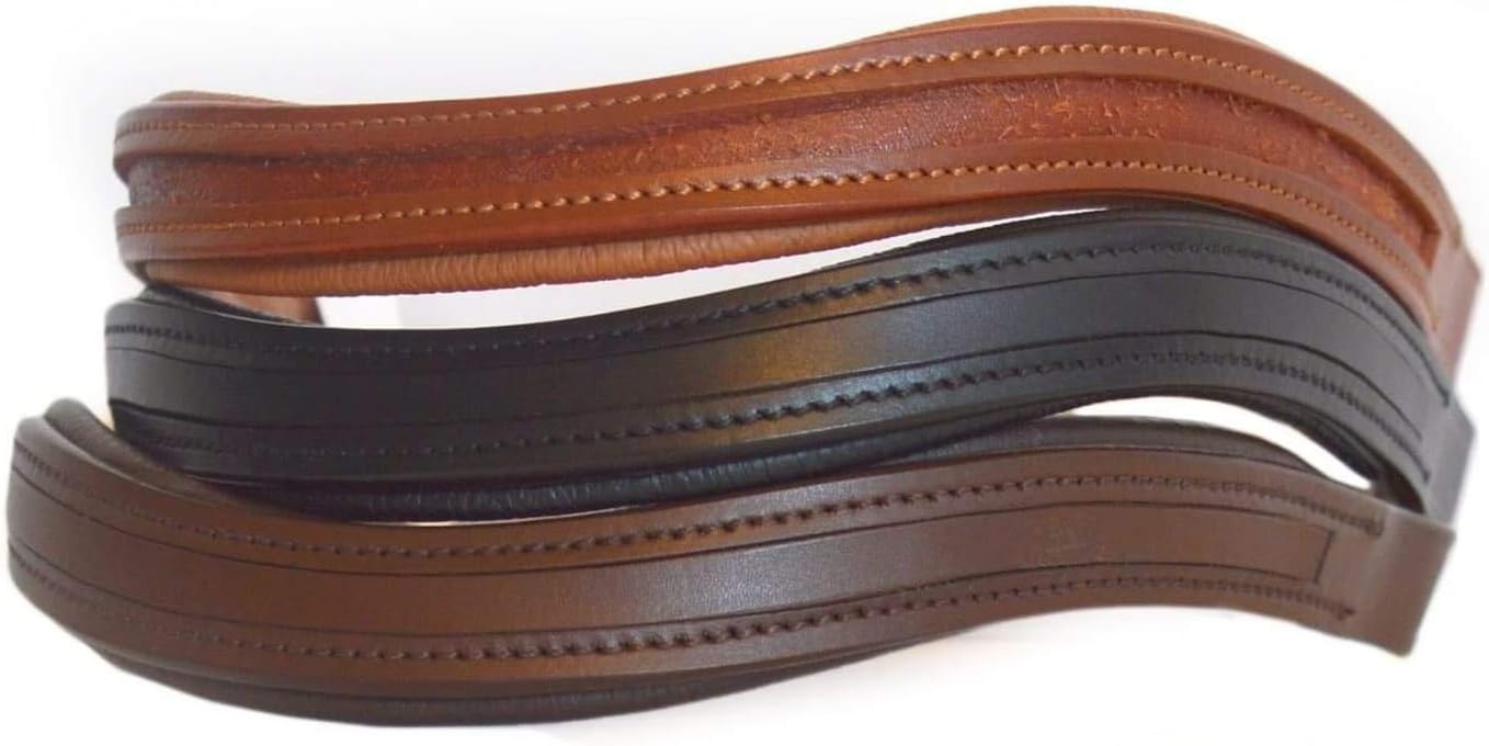 14"/ 15" / 16" / 17" Empty Channel Browbands, Dutch Drop U Shape