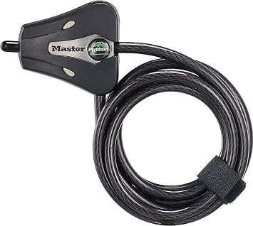 Master Lock 6-Foot Python Cable Lock, Outdoor, Weather-Resistant, 8418D