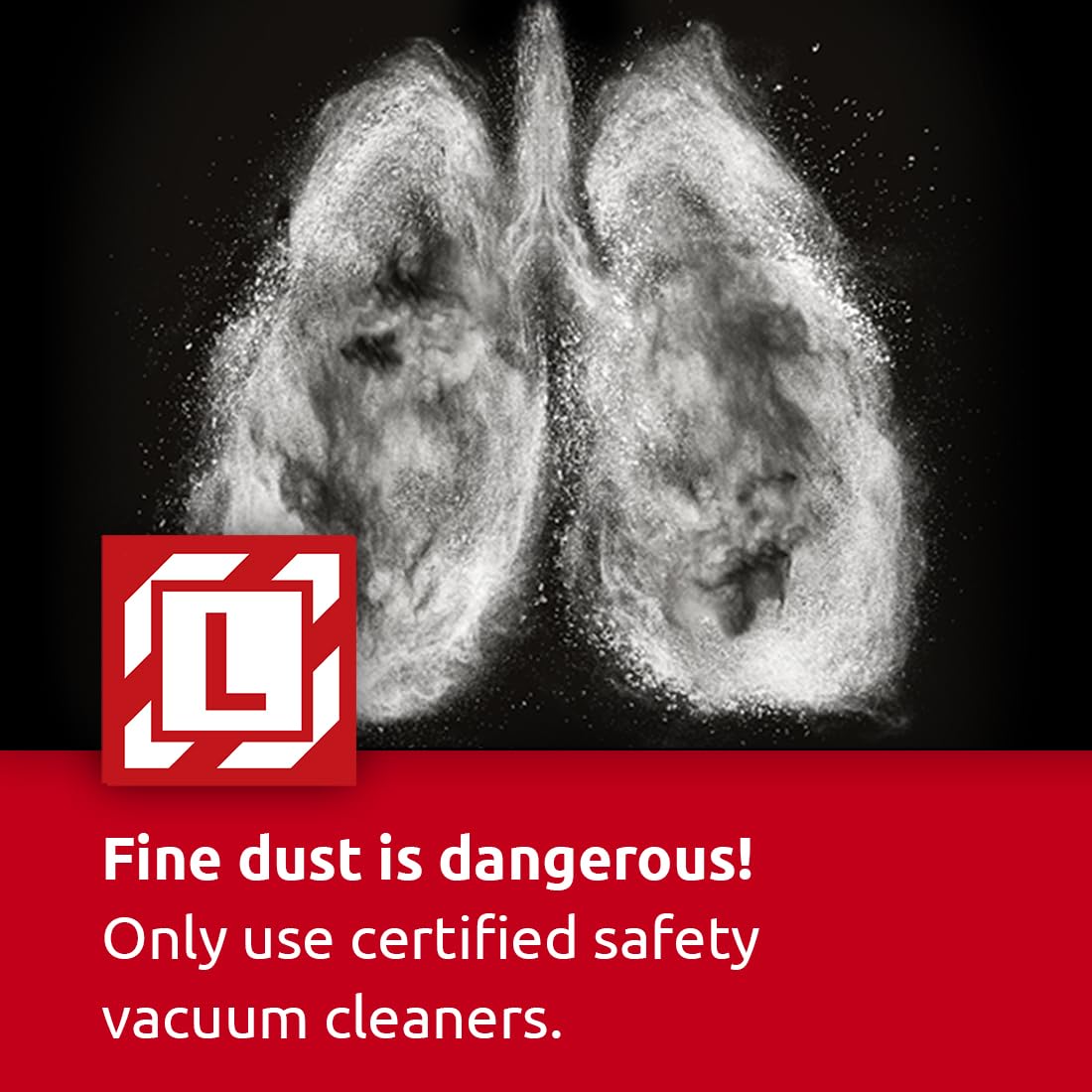 MENZER Dustfree Sistema di Levigatura a Secco Senza Polvere con LHS 225 + VCL 530 PRO Antistatic