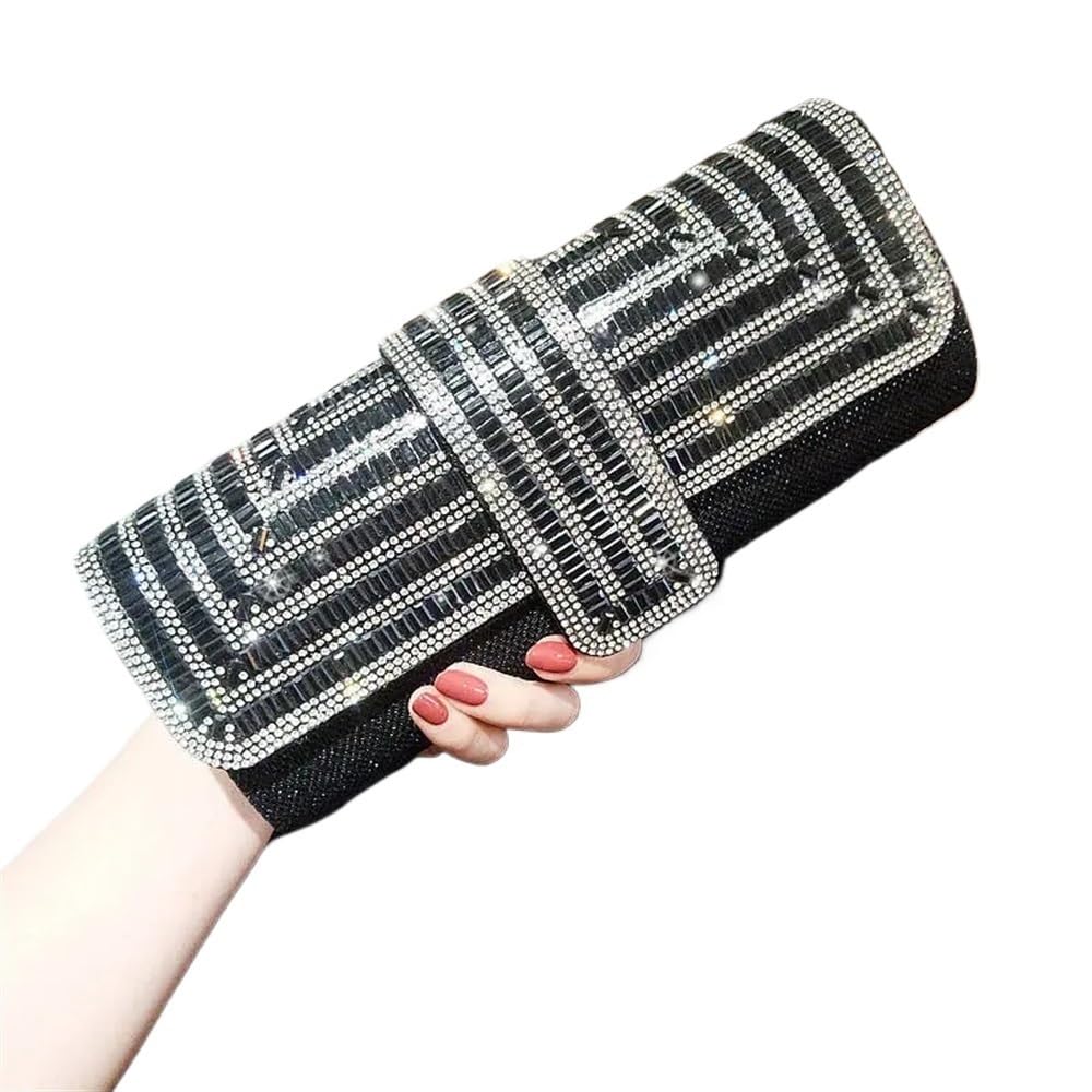 Pochette da sera con catena per ascelle a mano, per feste di nozze, da sera, pochette per matrimonio