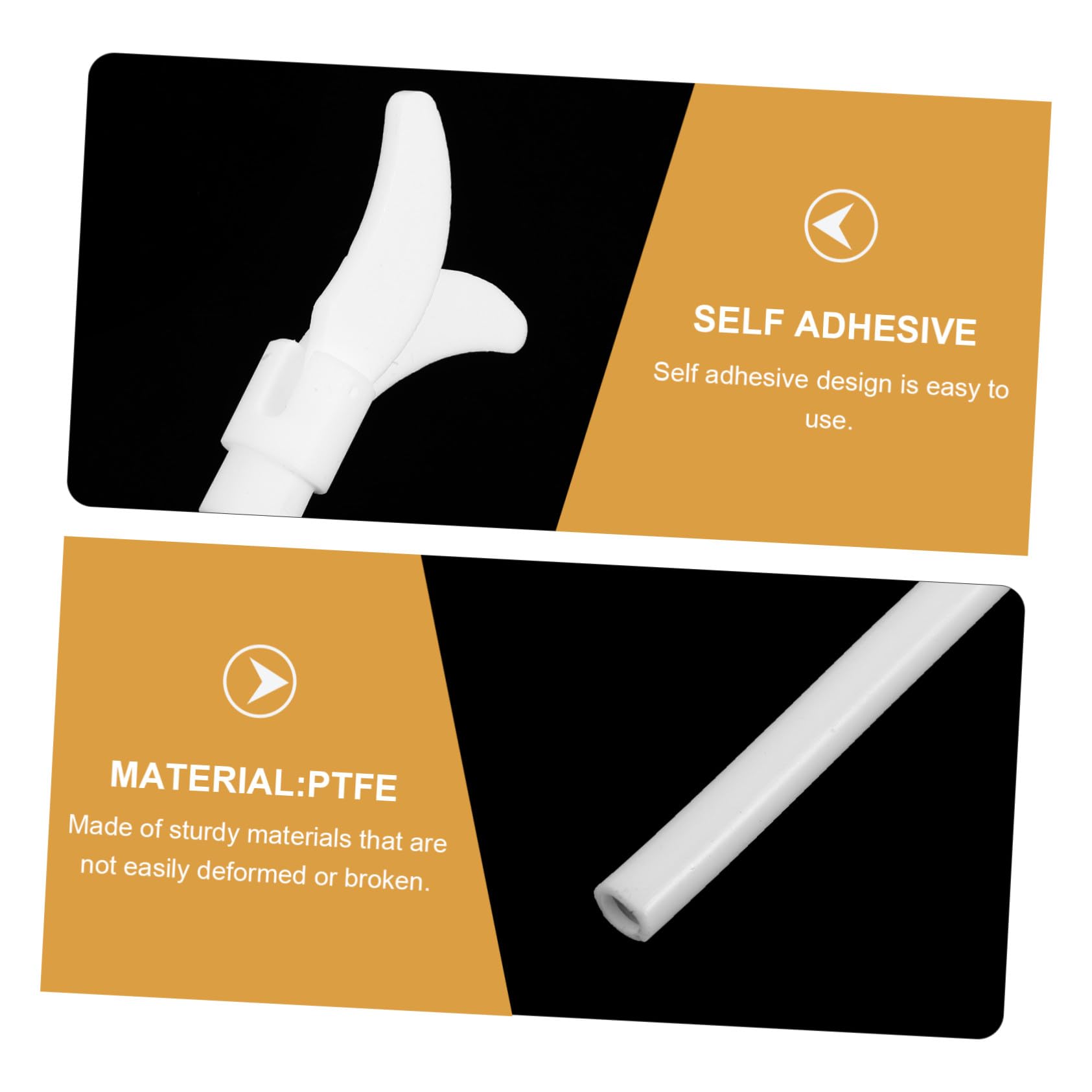 PRETYZOOM 4 Pièces Tige de Laboratoire Ptfe Palette Ancrée Étanche Fuite Résistance Chimique pour Mélange Haute Température Laboratoire