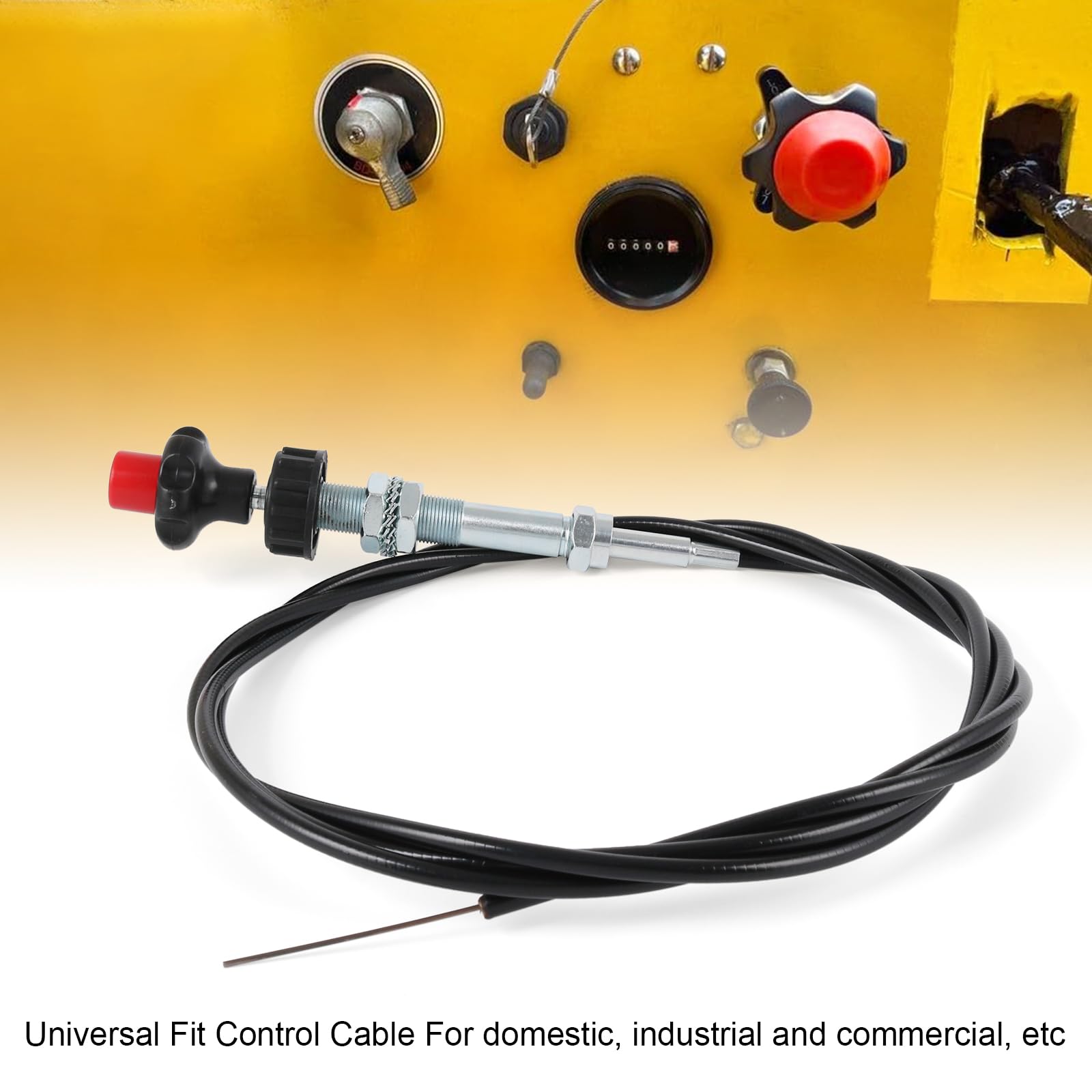 55204 Cables de control con perilla negra, longitud ajustable de 10 pies