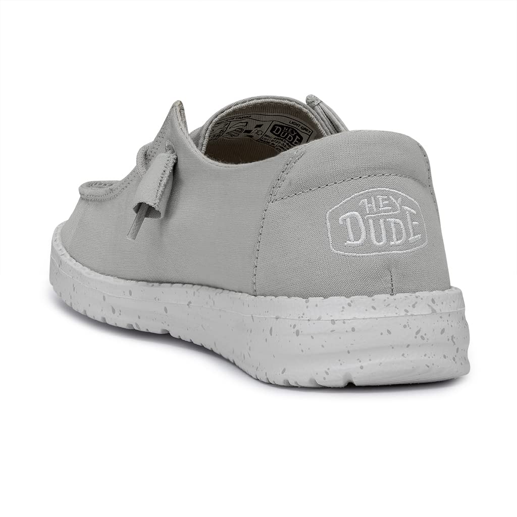 Hey Dude Wendy Slub Canvas, Mocassini Donna, Light Grey, 41 EU