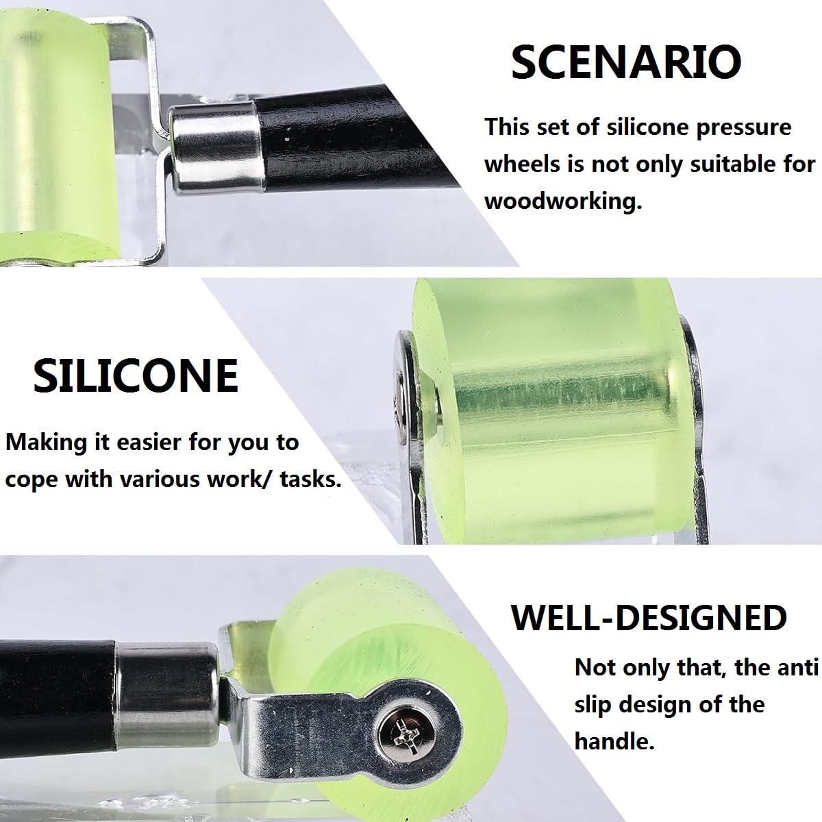 Zueyen 2 Rulli Pressione In Silicone | Per Isolamento Auto | Saldatura PVC | Professionale - Foto 8