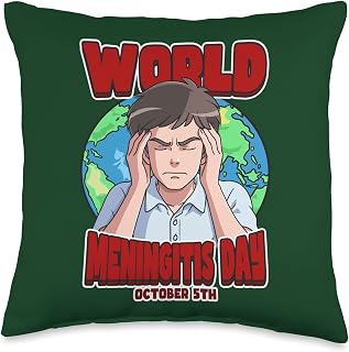 World Meningitis Day October 5th Throw Pillow