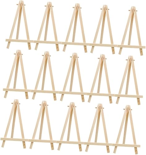 Miniatura 4 de Totority Caballete de mesa para trípode, marco de caballete de madera para obras de arte, mini caballete de madera, soporte para tableta, soporte