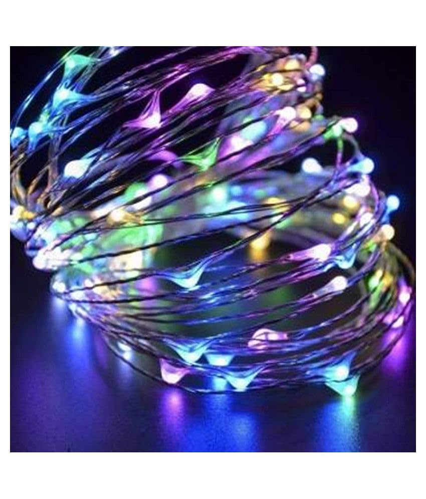 Image of 18 Feet USB Powered Operated Led Strip Light Home Decor LED Multicolor for Indoor Outdoor Decoration Diwali Birthday Party Christmas Navratri Valentine Home Decoration Pack of 2 Piece (2)