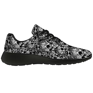 Amazon.com | Uminder Skull Mens Tennis Shoes Walking
