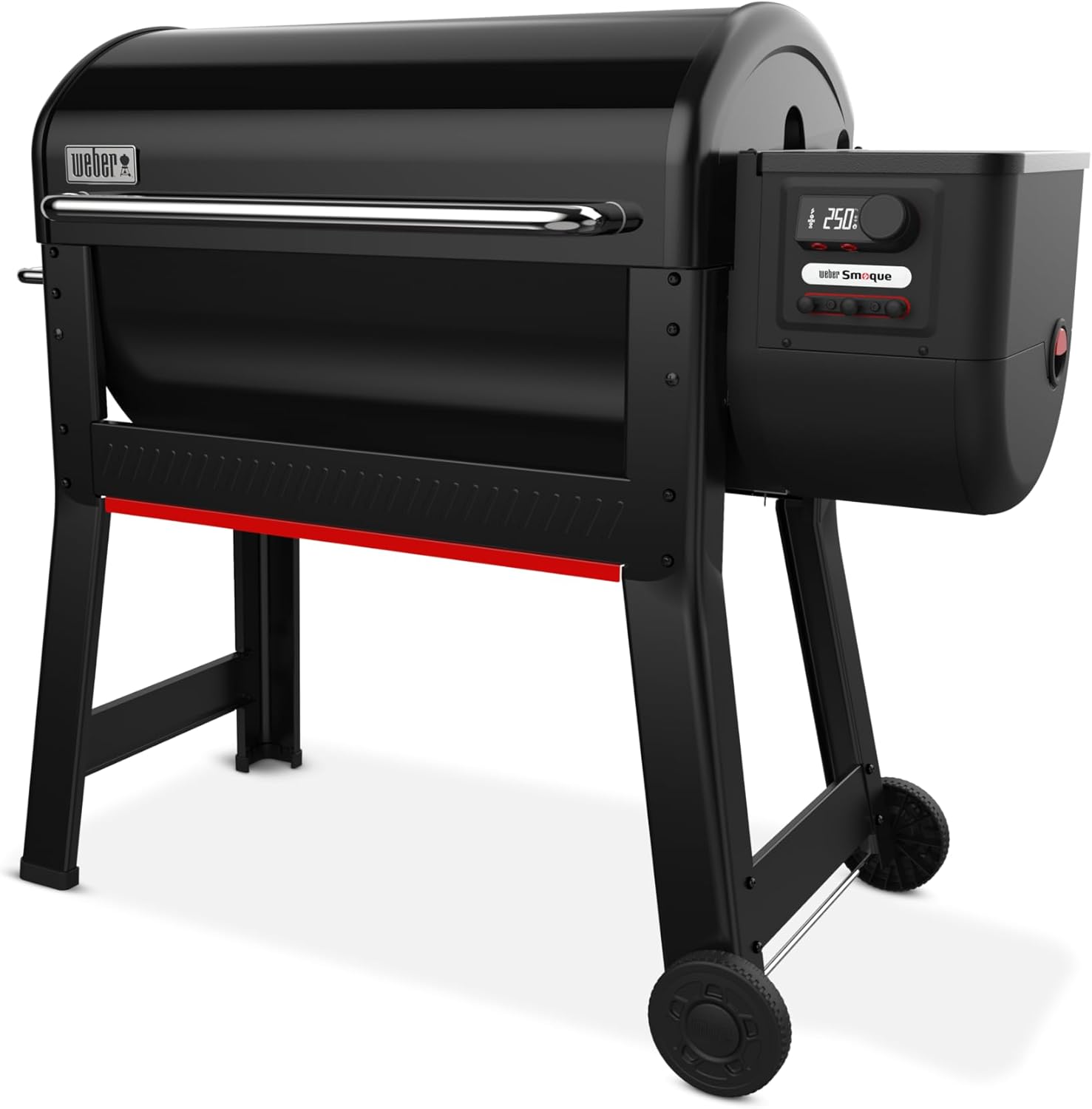 Weber Smoque™ XL 34‑Inch Pellet Smoker, Black – Outdoor BBQ Pellet Grill with SmokeBoost™, SmoqueVent™ Airflow System & Rapid React™ PID Temperature Control